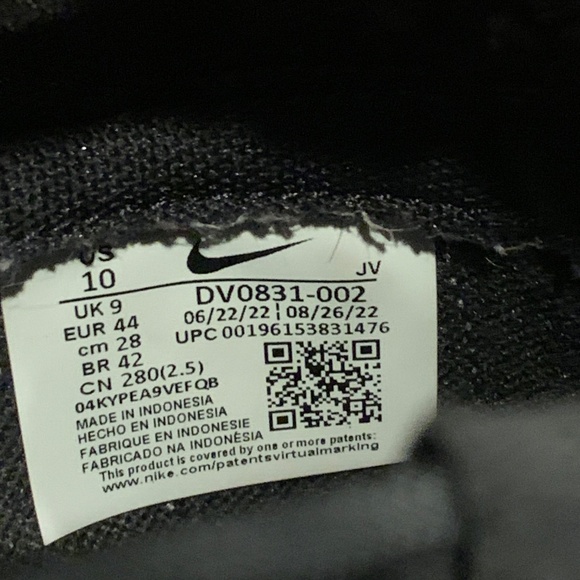 Nike Dunk Low Black  Panda 2.0 White Reverse DV0831-002 - Picture 7 of 7